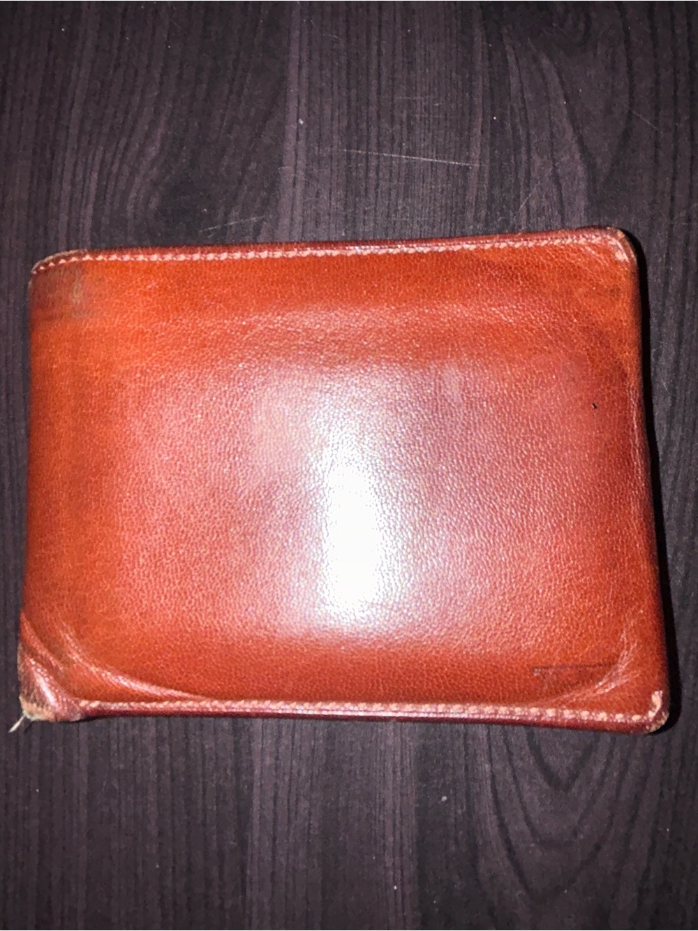 Tumi leather bifold wallet